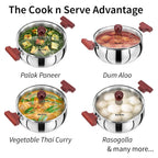 Hawkins SSH30G Tri-Ply Stainless Steel Cook n Serve Handi (3 L)