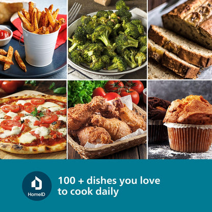 Philips Airfryer NA130/00 (1000 Series) – 6.2L, 1700W, Analog Controls – Black