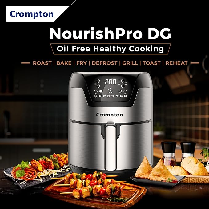 Crompton NourisPro DG 4.5L Digital Air Fryer 1500W