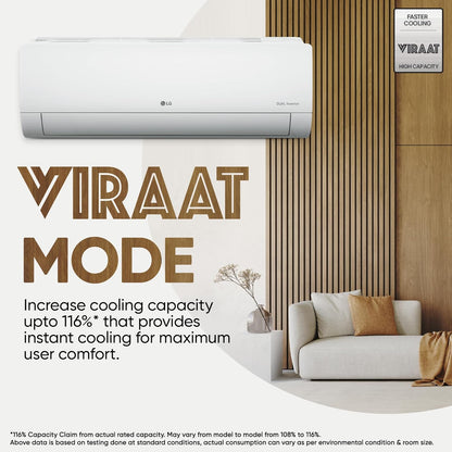 LG 2 Ton AC AS-Q24ENXE with AI 6-in-1 Cooling