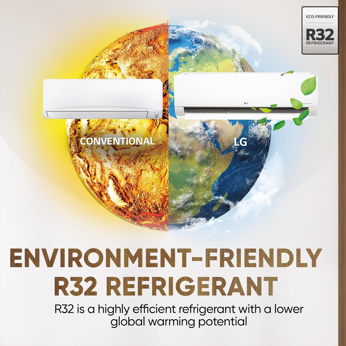 LG 2 Ton AC AS-Q24ENXE with AI 6-in-1 Cooling