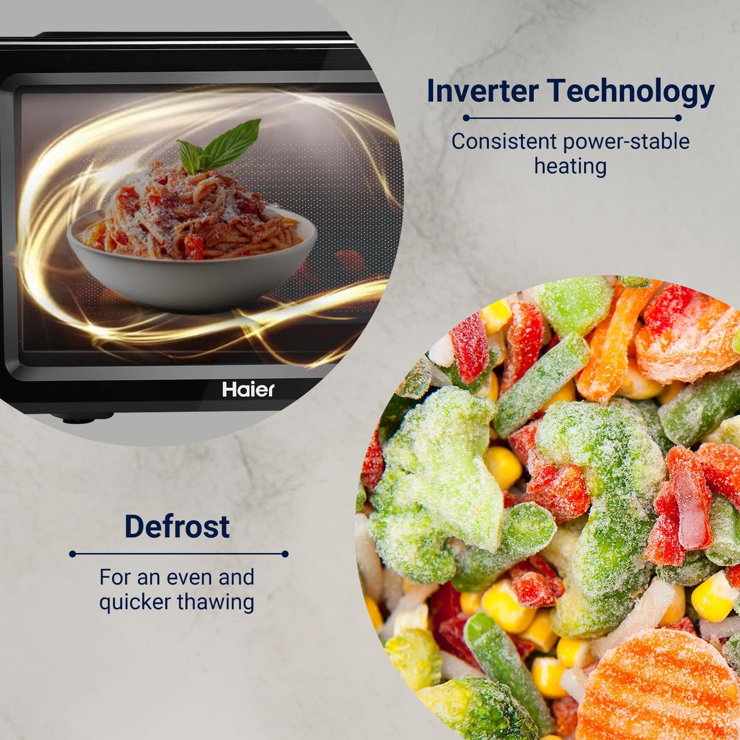 Haier Solo Microwave Oven – 19 Litres (Model: HIL1901MBPB)