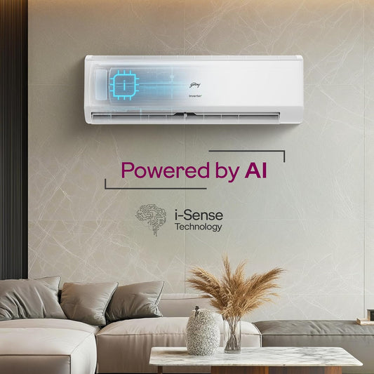 Godrej 1.5 Ton 3 Star Inverter Split AC (SIH 18ITC3-WWS) – Hot & Cold, 5-in-1 Convertible Cooling, Copper Condenser