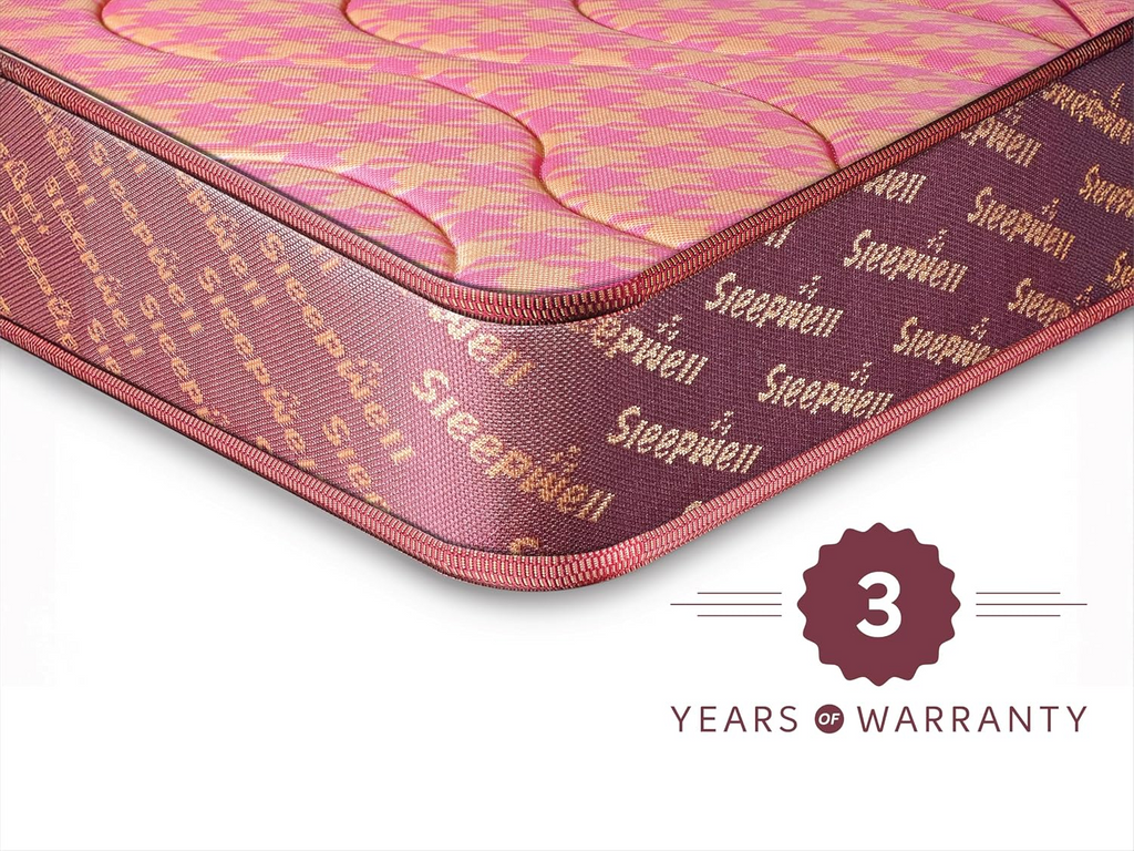 Sleepwell Tarang Ortho Mattress Queen 5" | 78" x 60" (12.7 cm × 198 cm × 152 cm)