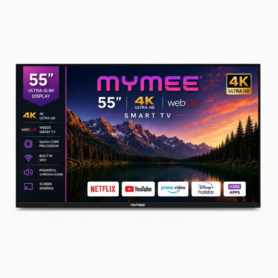 MYMEE 55 Inch 4K Ultra HD Smart TV – MYMEE-55UHD4K