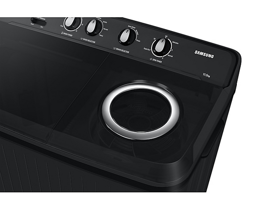 Samsung WT11A4260GD/TL – 11.5 kg Semi-Automatic Top Load Washing Machine (Dark Grey)