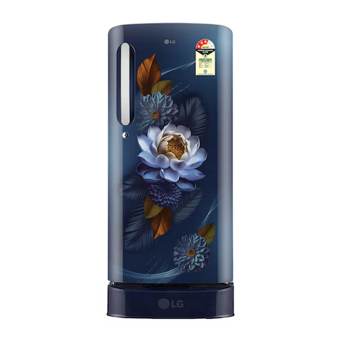 LG GLD1936ZABW 185L 3 Star Direct Cool Single Door Refrigerator - Blue Water Lily