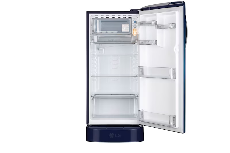 LG GLD1936ZABW 185L 3 Star Direct Cool Single Door Refrigerator - Blue Water Lily