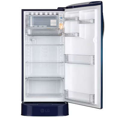 LG GLD1936ZABW 185L 3 Star Direct Cool Single Door Refrigerator - Blue Water Lily