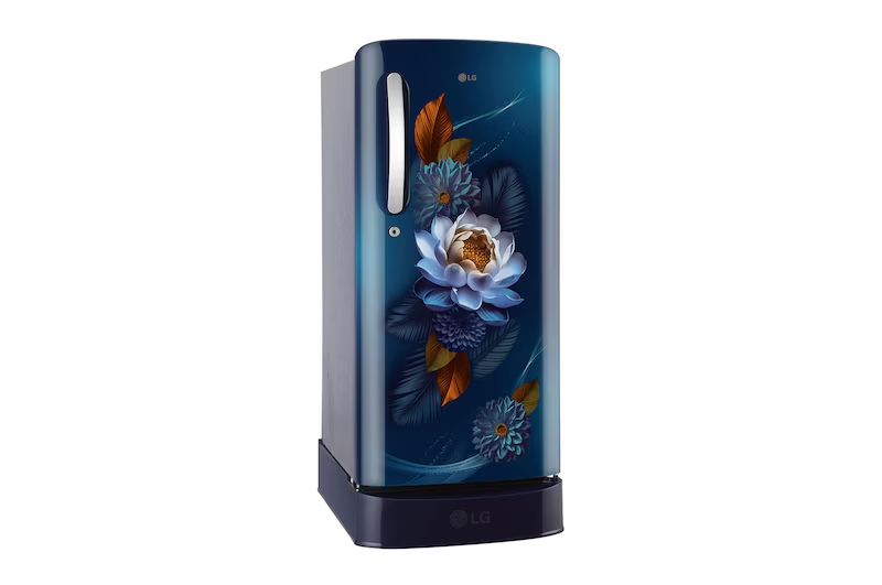 LG GLD1936ZABW 185L 3 Star Direct Cool Single Door Refrigerator - Blue Water Lily