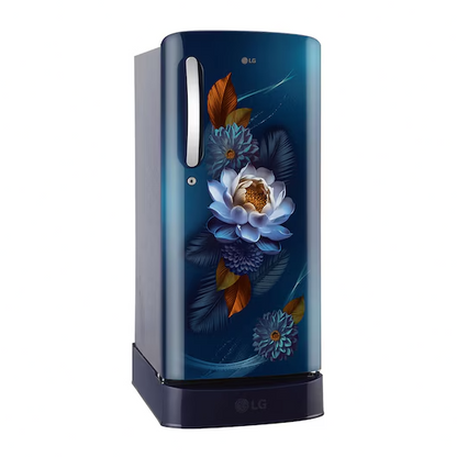 LG GLD1936ZABW 185L 3 Star Direct Cool Single Door Refrigerator - Blue Water Lily