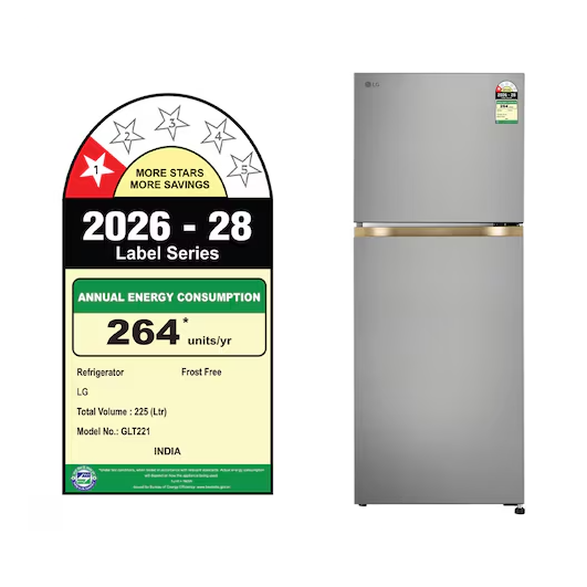 LG 225L Double Door Refrigerator (GLT2216WYPZ)