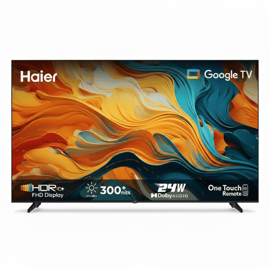 Haier 43 Inch Full HD Smart Google TV H43K85FFX with Dolby Audio