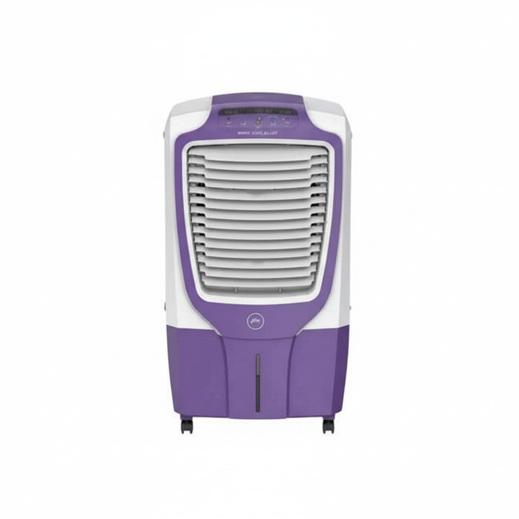 Godrej 60 Litre 150W Desert Air Cooler (CL EDGE CBD 87 RBFN4 PR) – Wood Wool Pads, White & Purple