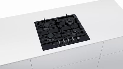 Bosch Series 6 Built-In Gas Hob – PCH6A6M90I (60 cm, Black)
