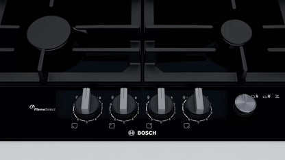 Bosch Series 6 Built-In Gas Hob – PCH6A6M90I (60 cm, Black)