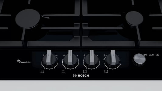Bosch Series 6 Built-In Gas Hob – PCH6A6M90I (60 cm, Black)