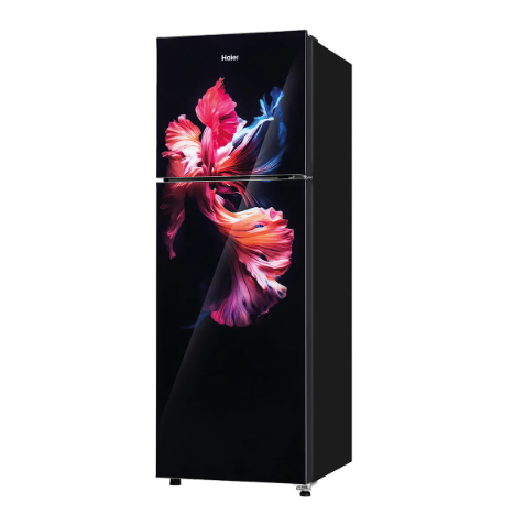 Haier HRF-2902EWG-P 240L 2 Star Frost Free Double Door Refrigerator - Cool Pad Wave Glass