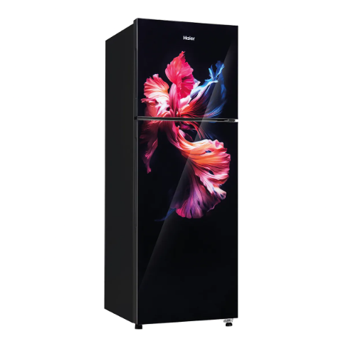 Haier HRF-2902EWG-P 240L 2 Star Frost Free Double Door Refrigerator - Cool Pad Wave Glass