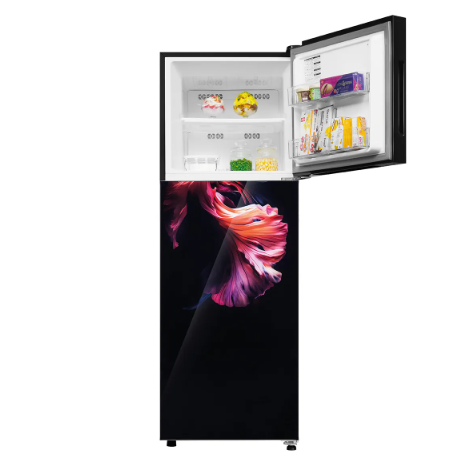 Haier HRF-2902EWG-P 240L 2 Star Frost Free Double Door Refrigerator - Cool Pad Wave Glass