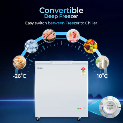 Haier 300L Convertible Hard Top Deep Freezer – HFC-300SPW5