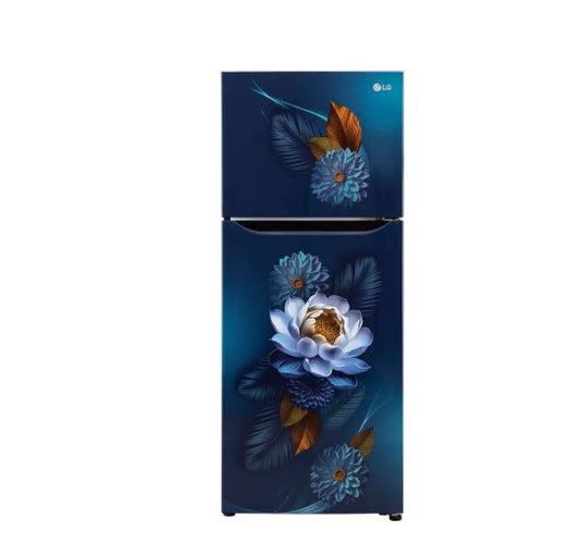 LG 240L 2-Star Frost Free Double Door Refrigerator – GL-S292SBWY (Blue Water Lily, Convertible)