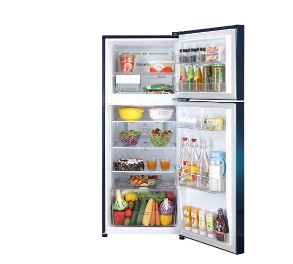 LG 240L 2-Star Frost Free Double Door Refrigerator – GL-S292SBWY (Blue Water Lily, Convertible)