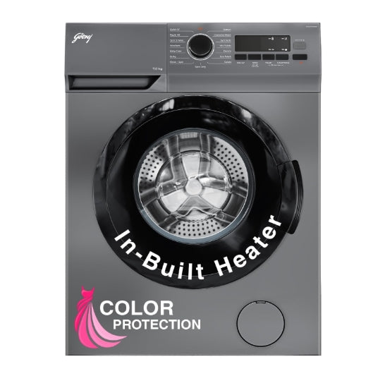 Godrej 7 Kg 5 Star Fully Automatic Front Load Washing Machine (WFEON ARG 7012 5.0 FEBT SLSR, Silver Stream)