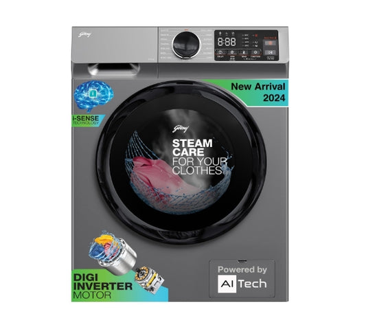 Godrej 8 Kg 5-Star Front Load Fully Automatic Washing Machine – Silver Stream (WFEON CEL 8014)