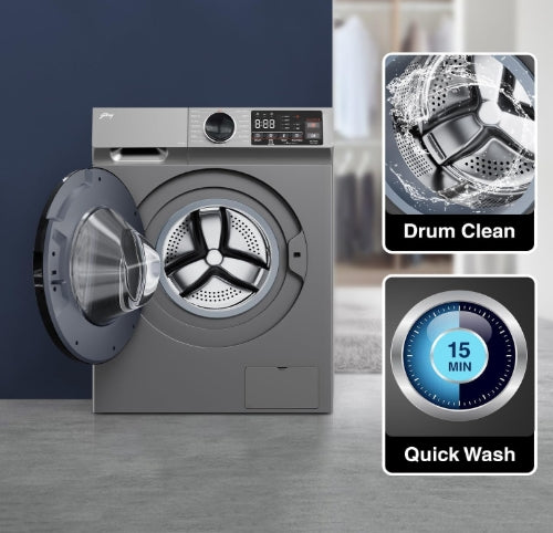 Godrej 8 Kg 5-Star Front Load Fully Automatic Washing Machine – Silver Stream (WFEON CEL 8014)