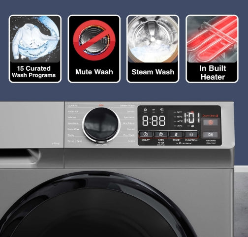 Godrej 8 Kg 5-Star Front Load Fully Automatic Washing Machine – Silver Stream (WFEON CEL 8014)