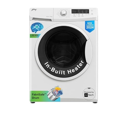 Godrej 6.5 Kg 5-Star Front Load Fully Automatic Washing Machine – Glacial White