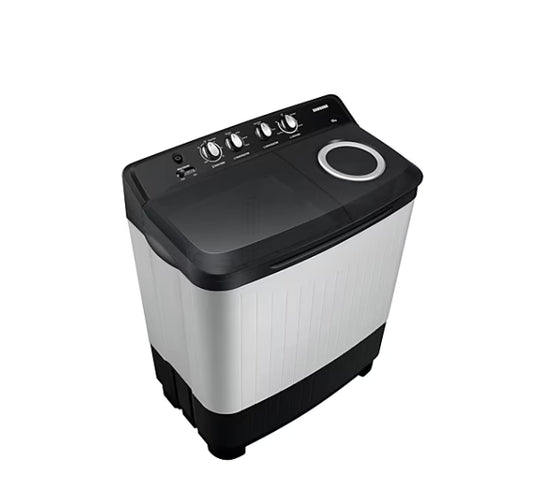 Efficient & Stylish – Samsung 7.5 Kg Semi-Automatic Washing Machine, Light Gray