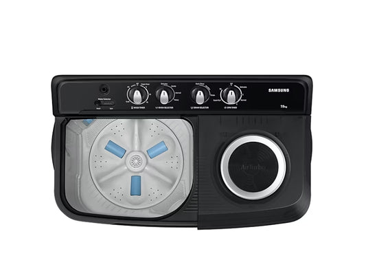 Efficient & Stylish – Samsung 7.5 Kg Semi-Automatic Washing Machine, Light Gray