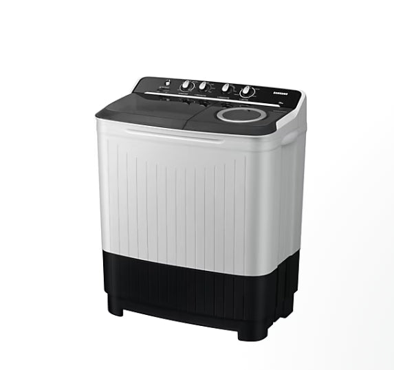 Heavy-Duty Cleaning – Samsung 9 Kg Semi-Automatic Washing Machine, Light Gray, 5 Star