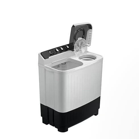 Heavy-Duty Cleaning – Samsung 9 Kg Semi-Automatic Washing Machine, Light Gray, 5 Star