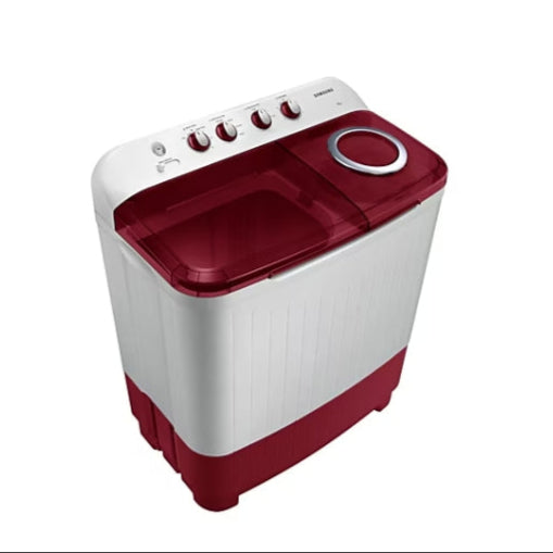 Samsung WT80C4000RR/TL – 8 Kg 5-Star Top Load Semi-Automatic Washer (Wine Red Lid)