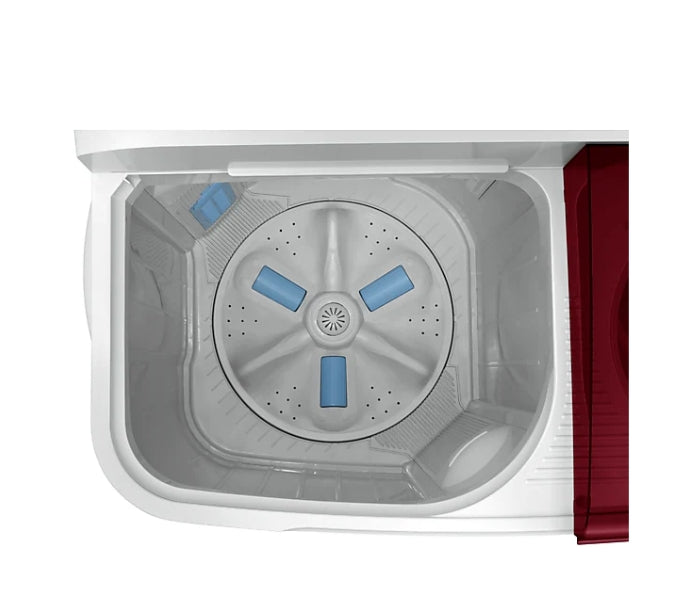 Samsung WT80C4000RR/TL – 8 Kg 5-Star Top Load Semi-Automatic Washer (Wine Red Lid)