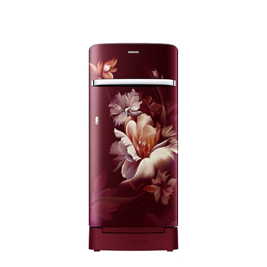 Samsung 189 L 5 Star Inverter Direct-Cool Single Door Refrigerator (RR21C2H25RZ/HL, Midnight Blossom Red)