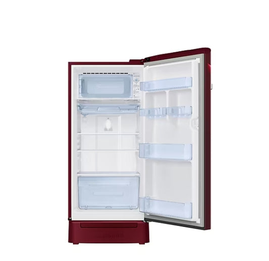 Samsung 189 L 5 Star Inverter Direct-Cool Single Door Refrigerator (RR21C2H25RZ/HL, Midnight Blossom Red)