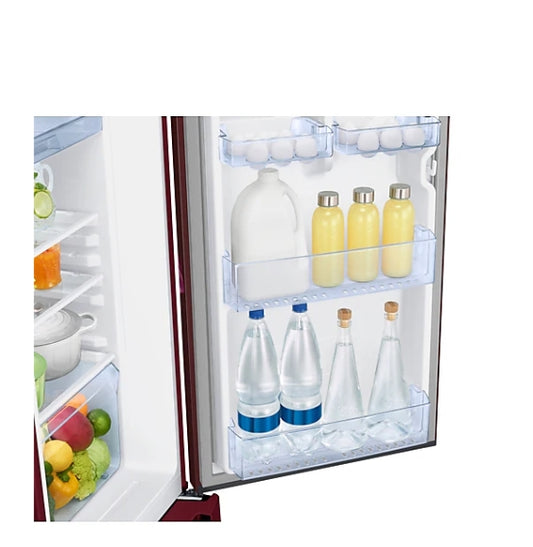 Samsung 189 L 5 Star Inverter Direct-Cool Single Door Refrigerator (RR21C2H25RZ/HL, Midnight Blossom Red)