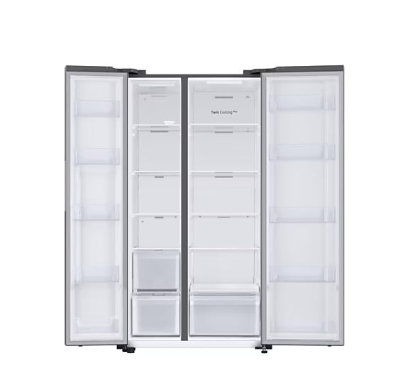 Samsung 653L Side-by-Side Refrigerator – RS76CG80X0S9, Inverter, 5-in-1 Convertible, Refined Inox