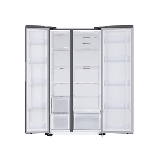 Samsung 653L Side-by-Side Refrigerator – RS76CG80X0S9, Inverter, 5-in-1 Convertible, Refined Inox