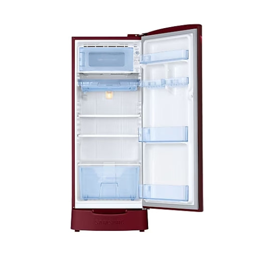 Samsung 183 L 3 Star Single Door Refrigerator (RR20D1823RZ/HL, Midnight Blossom Red)