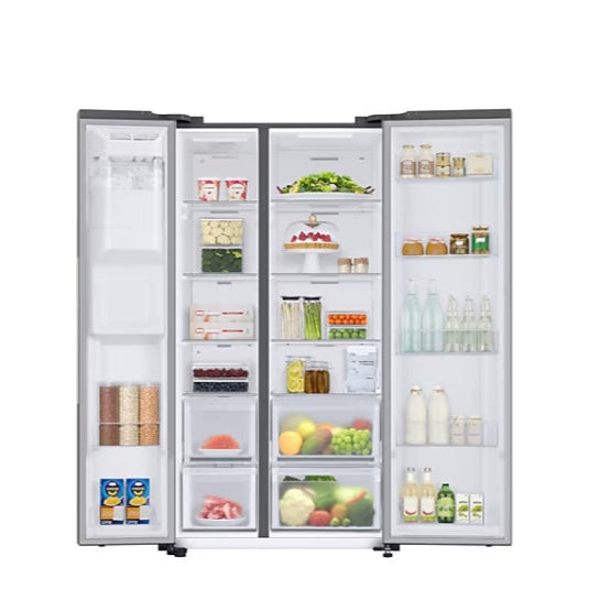 Samsung 633L 3 Star Convertible 5-in-1 Side-by-Side Refrigerator with Digital Inverter Compressor, Wi-Fi Embedded (RS78CG8543SL)