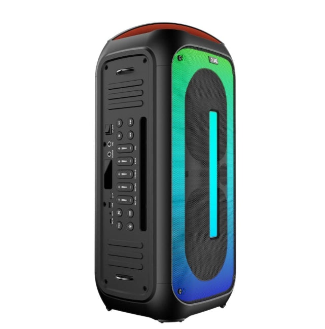 boAt PartyPal 400 – 160W Portable Bluetooth Party Speaker with Flame LEDs, Dual Mic & Guitar Inputs, EQ Modes, and TWS Support