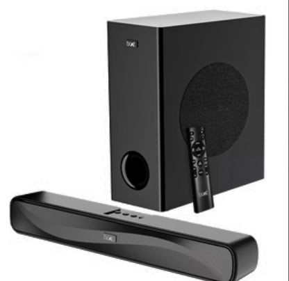 boAt Aavante Bar A1040 Bluetooth Soundbar (50W RMS, 2.1 Channel, Wired Subwoofer, Multi-Connectivity, Premium Black)