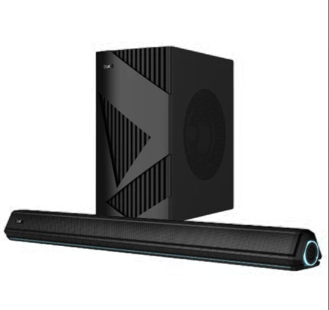 boAt Aavante Bar A1040 Bluetooth Soundbar (50W RMS, 2.1 Channel, Wired Subwoofer, Multi-Connectivity, Premium Black)