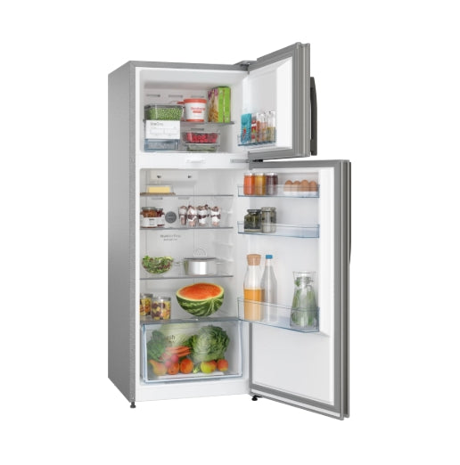 Bosch CTC27K031I 243L 3-Star Frost-Free Double Door Refrigerator – Convertible, Inverter, Smoky Steel