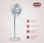 Polar Annexer-R Oscillating Pedestal Fan (400 mm Sweep, High Speed, Copper Motor)